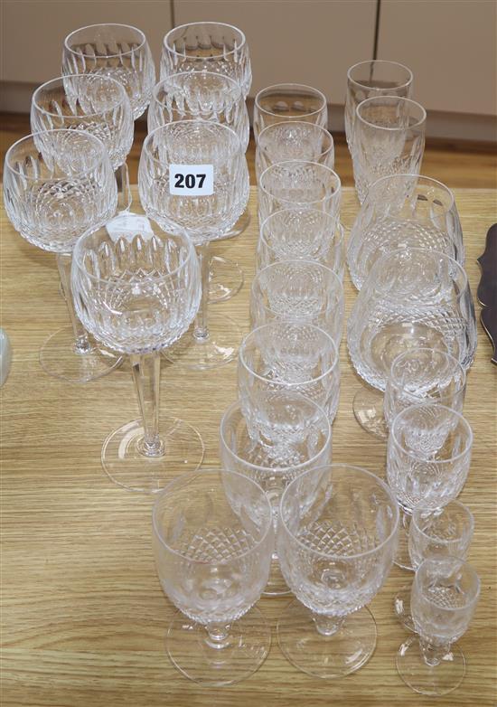A part suite of Waterford glassware